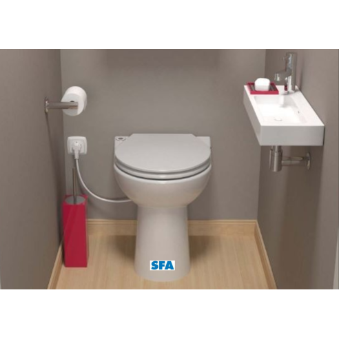 Inodoro con Triturador SANICOMPACT C43 SFA 43 cm