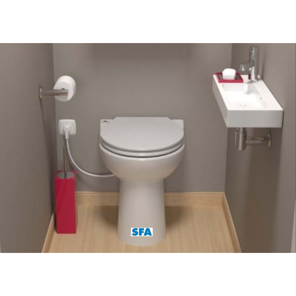 Inodoro con Triturador SANICOMPACT C43 SFA 43 cm