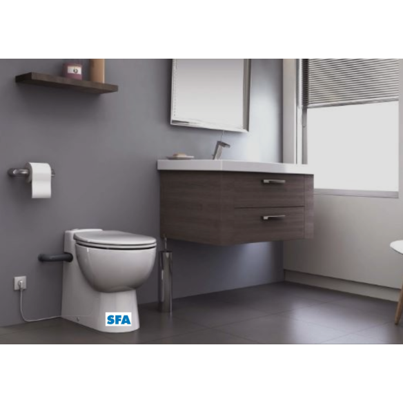 Inodoro con Triturador SANICOMPACT PRO SFA