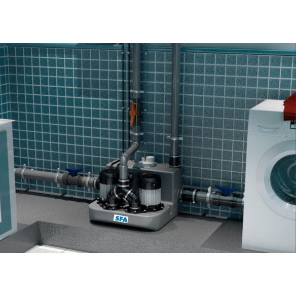 SANICOM 2 SFA | Estación Bombeo Doble Motor 2x1500W