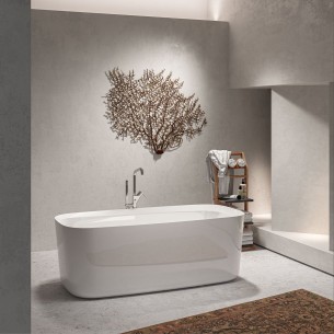 Bañera acrílica blanca SELLA – 150x72 y 170x78